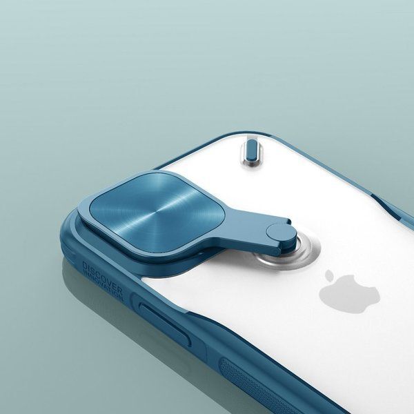 Nillkin NILLKIN ETUI Z KLAPKĄ NA APARAT I SKŁADANĄ PODSTAWKĄ IPHONE 12 MINI ZIELONY standard