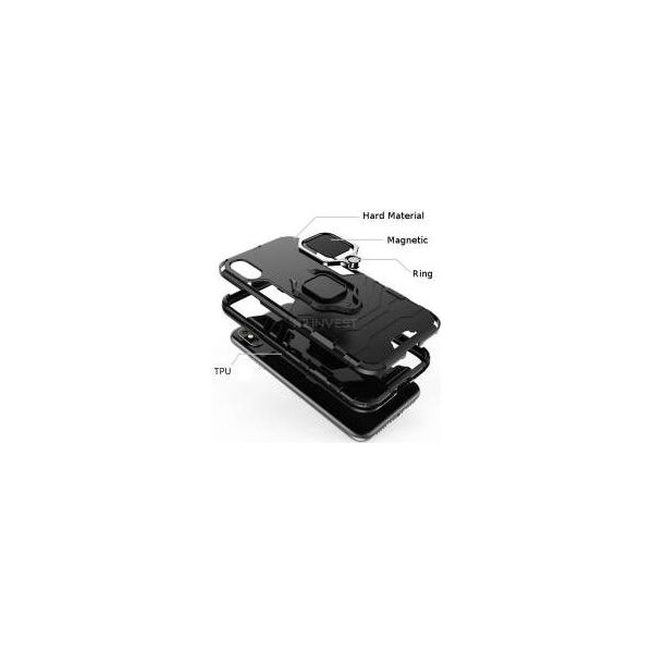 ETUI ARMOR RING MAGNETIC SAMSUNG GALAXY A72 5G CZARNY standard