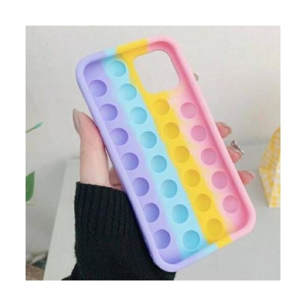 ETUI BUBBLE ANTYSTRESOWE SENSORYCZNE IPHONE 12 / 12 PRO PASTELOWY standard