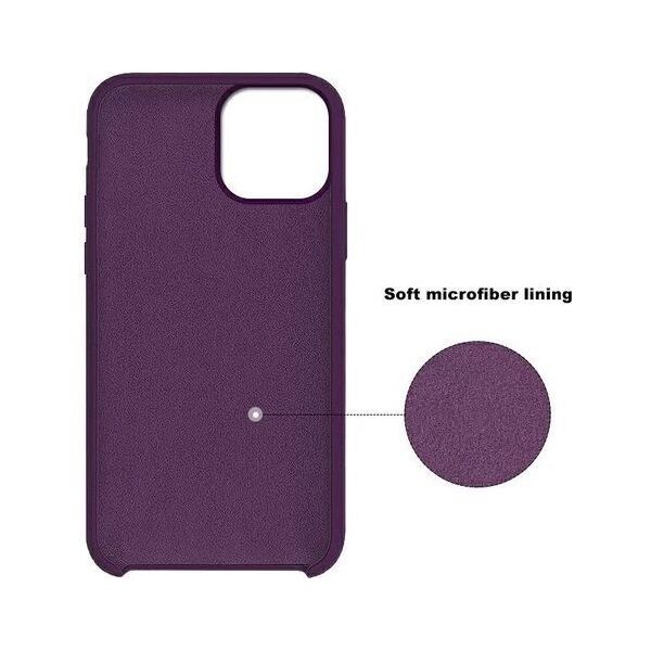 ETUI SILICONE CASE SAMSUNG GALAXY A42 5G CIEMNY FIOLET standard