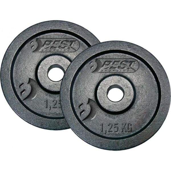 Best Sporting Obciążenie Żeliwne Czarne 2x1,25 kg Fi 30mm