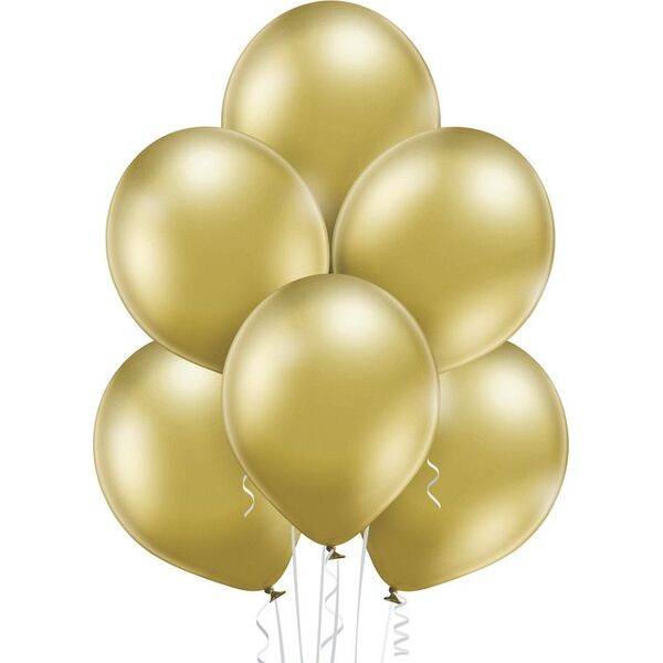 Belball Balony chromowane Złote, B105, 30 cm, 100 szt.