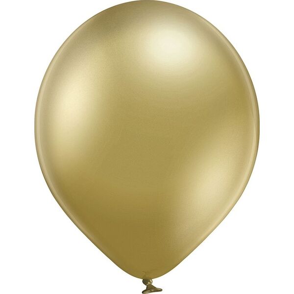 Belball Balony chromowane Złote, B105, 30 cm, 100 szt.