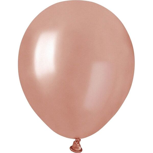 Gemar Balony metaliczne Różowo-Złote, AM50, 13 cm, 100 szt.