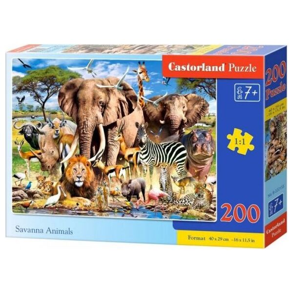 Castorland Puzzle 200 Savanna Animals CASTOR