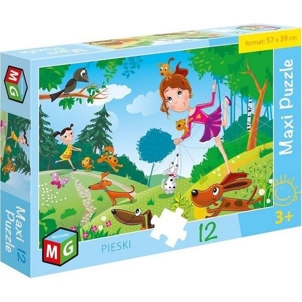 Multigra Maxi Puzzle 12 Pieski
