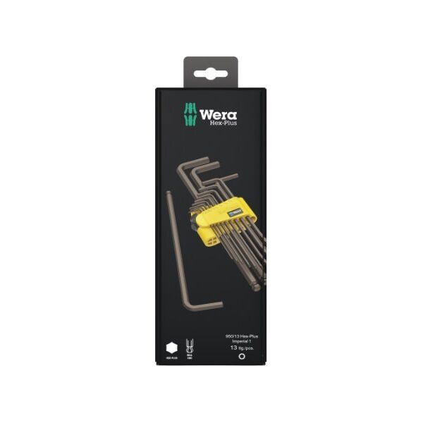 Wera Wera 950/13 Hex-Plus Imperial 1 angle wrench set BlackLaser