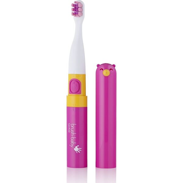 Szczoteczka Brush-baby Go-KIDZ Electric Travel Różowa