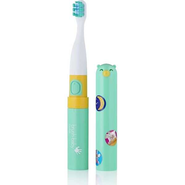 Szczoteczka Brush-baby Go-KIDZ Electric Travel Zielona