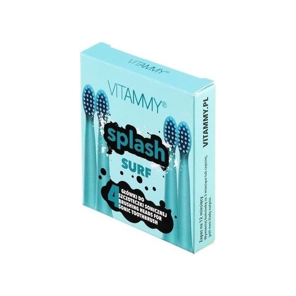 Końcówka Vitammy do szczoteczki sonicznej Splash Surf 4szt.