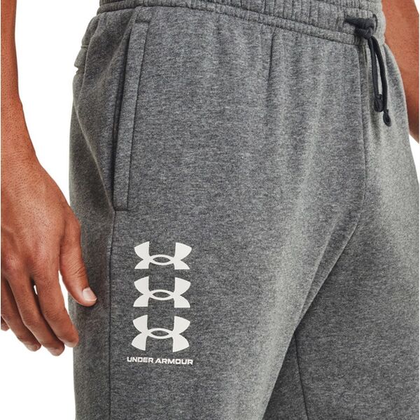 Under Armour Spodnie męskie Under Armour Rival Fleece 3Logo Jogger ciemnoszare 1357131 012 M