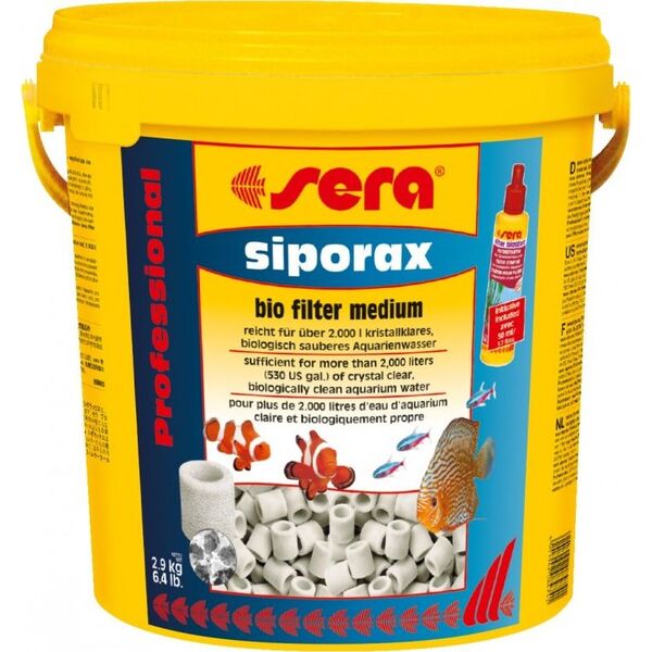 Sera Wkład biologiczny Siporax Professional 15 mm 10 l