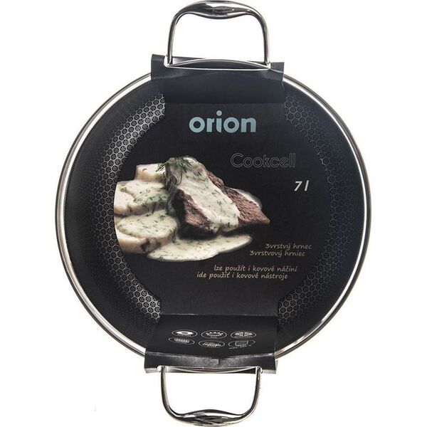 Orion Garnek stalowy z powłoką nieprzywierającą premium COOKCELL ORION 26 cm 7 l