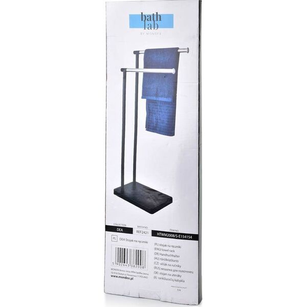 Bathlab Stojak 22 cmcm czarny 2szt. (HTWM2008)
