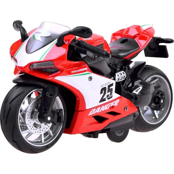 Jokomisiada Diecast model Motocykl z naciągiem zabawka ZA3933