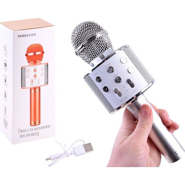 Mikrofon Jokomisiada Bezprzewodowy Karaoke z głośnikiem (IN0136)