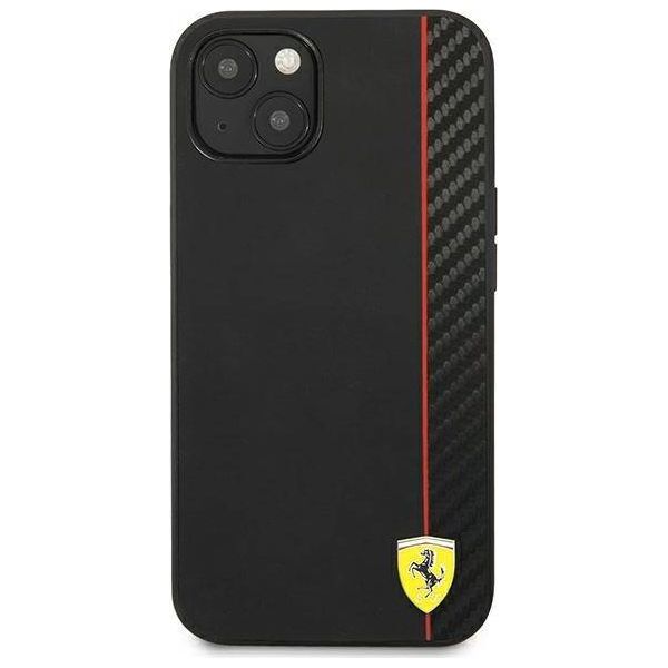 Ferrari Ferrari FESAXHCP13SBK iPhone 13 mini 5,4" czarny/black hardcase On Track Carbon Stripe