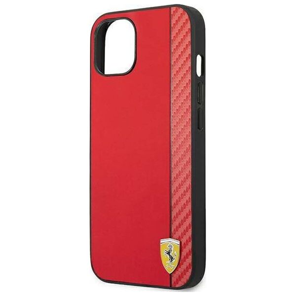 Ferrari Ferrari FESAXHCP13SRE iPhone 13 mini 5,4" czerwony/red hardcase On Track Carbon Stripe