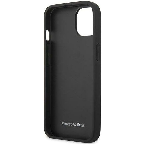 Mercedes Mercedes MEHCP13SPSQBK iPhone 13 mini 5,4" czarny/black hardcase Leather Stars Pattern