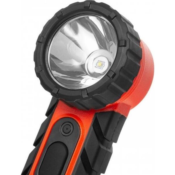 Latarka MacTronic Latarka ręczna kątowa, Mactronic M-FIRE AG, 323 lm, bateryjna (4x AA), zestaw (baterie, klips metalowy, klips z tworzywa), kolor pomarańczowy, pudełko