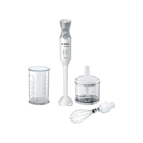 Blender Bosch Bosch Blender ErgoMixx MSM66050 Hand Blender, 600 W, Number of speeds 12, Turbo mode, Chopper, Ice crushing, White