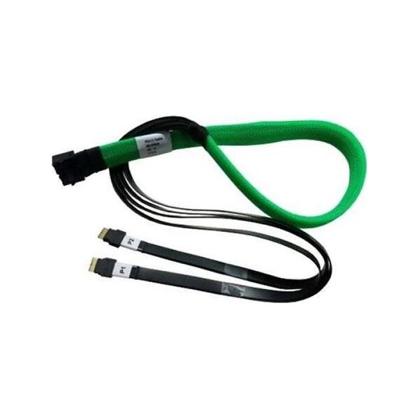 Broadcom SFF 8654 - SFF 8654, 1m, Czarno-zielony (05-60004-00)