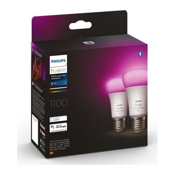 Philips Hue Żarówka E27 9W RGBW 2-pak
