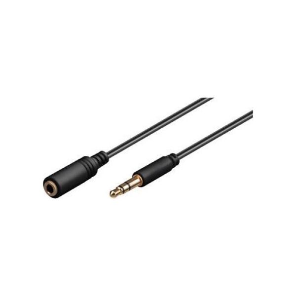 Kabel Goobay Jack 3.5mm - Jack 3.5mm 5m czarny (97122)