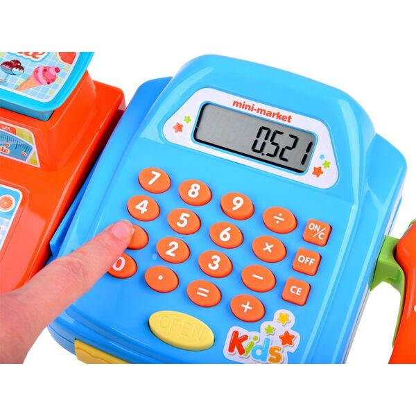 Jokomisiada Zabawka Kasa fiskalna + waga zabawa w sklep (ZA3851)