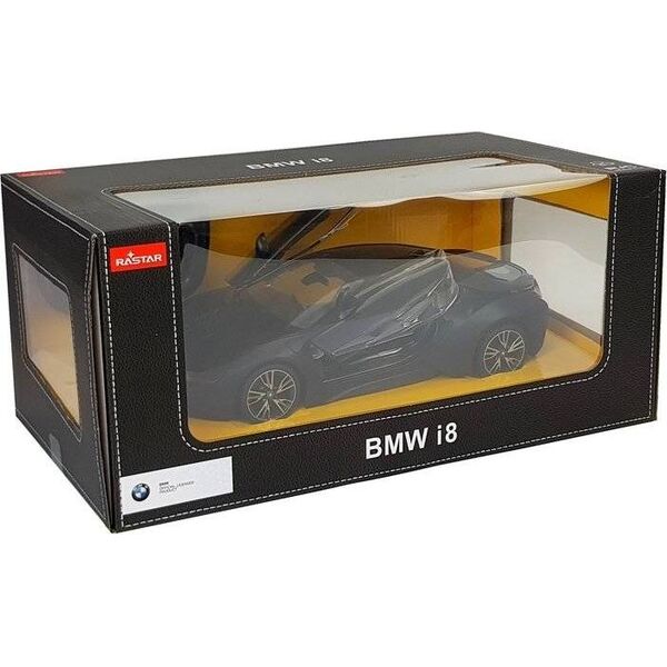 Rastar Auto R/C BMW i8 Rastar 1:14 Czarny Drzwi Automatyczne