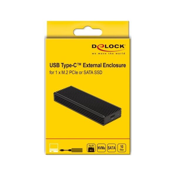 Kieszeń Delock M.2 PCIe NVMe - USB-C 3.2 Gen 2 (42004)