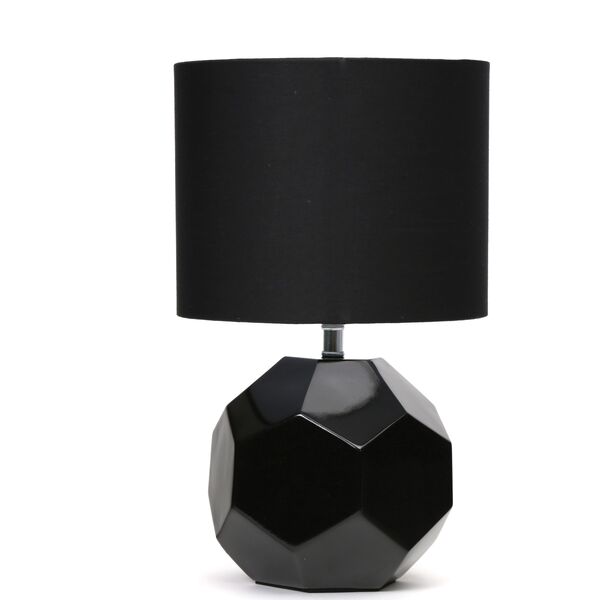 Lampa stołowa Platinet PLATINET TABLE LAMP E27 25W CERAMIC CUBIC BASE 1,5 M CABLE BLACK [45672]