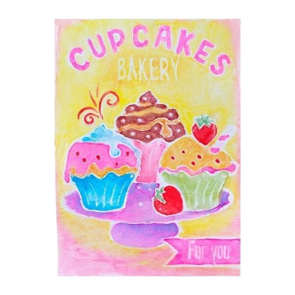 Box Candiy Box Candiy, zestaw artystyczny Akwarele muffinki