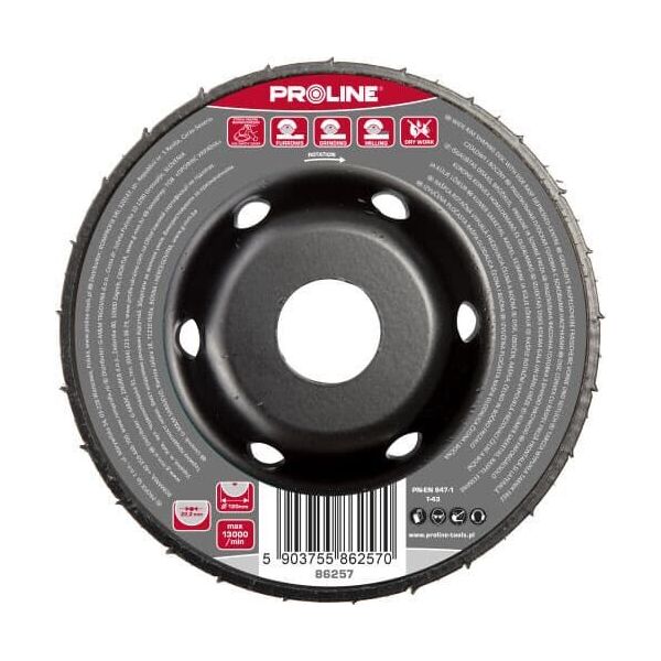 Profix TARCZA WYPUKŁ.TARNIK GRUBE ZĘBY FREZ CZOŁ.BOCZ.120MM PROLINE