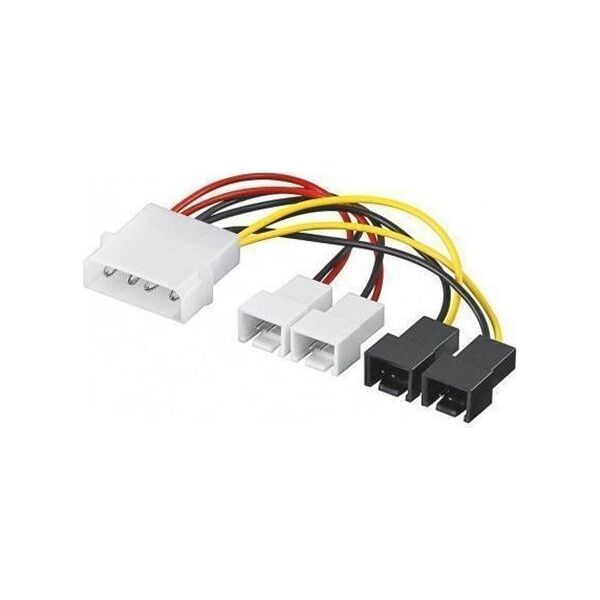 Goobay Molex - 3-pin x4, 0.15m, Wielokolorowy (93632)