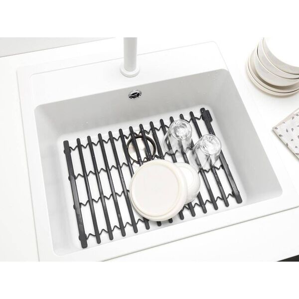 Brabantia Silikonowa mata do zlewu ciemno szara 302589