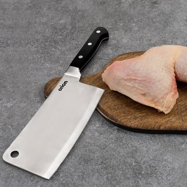Orion Tasak kuchenny stalowy do mięsa kości warzyw duży uniwersalny 18 cm