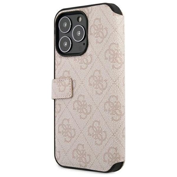 Guess Guess GUBKP13X4GMGPI iPhone 13 Pro Max 6,7" różowy/pink book 4G Big Metal Logo