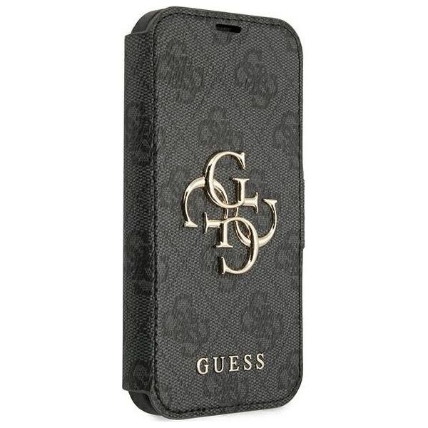 Guess Guess GUBKP13X4GMGGR iPhone 13 Pro Max 6,7" szary/grey book 4G Big Metal Logo