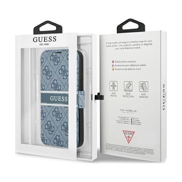 Guess Guess GUBKP13L4GDBL iPhone 13 Pro / 13 6,1" niebieski/blue book 4G Stripe