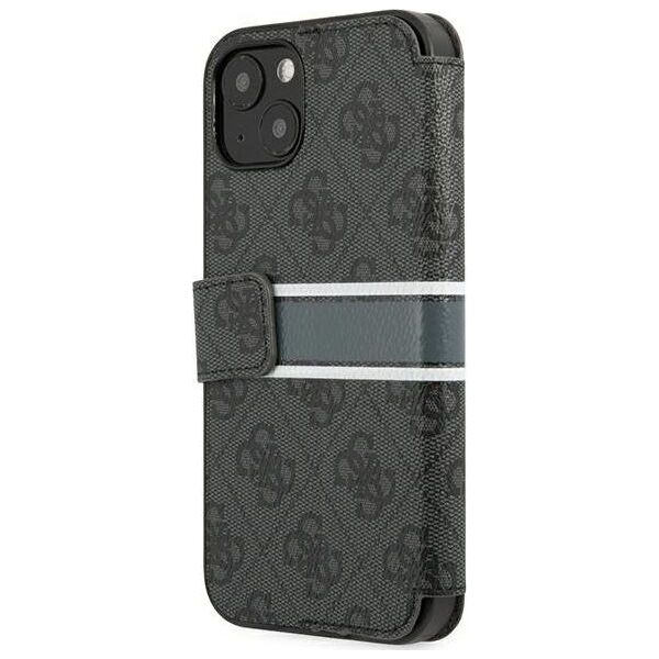 Guess Guess GUBKP13S4GDGR iPhone 13 mini 5,4" szary/grey book 4G Stripe