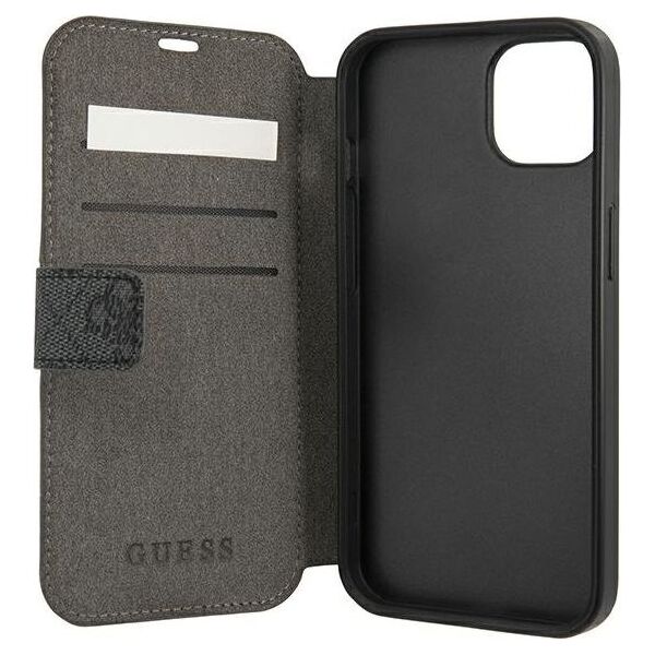 Guess Guess GUBKP13S4GDGR iPhone 13 mini 5,4" szary/grey book 4G Stripe