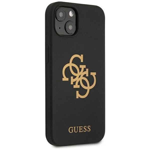 Guess Guess GUHCP13MLS4GGBK iPhone 13 6,1" czarny/black hard case Silicone 4G Logo