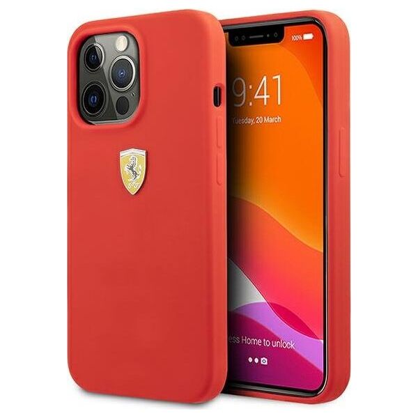 Ferrari Ferrari FESSIHCP13XRE iPhone 13 Pro Max 6,7" czerwony/red hardcase Silicone
