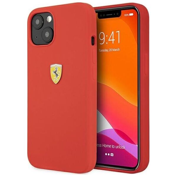 Ferrari Ferrari FESSIHCP13SRE iPhone 13 mini 5,4" czerwony/red hardcase Silicone