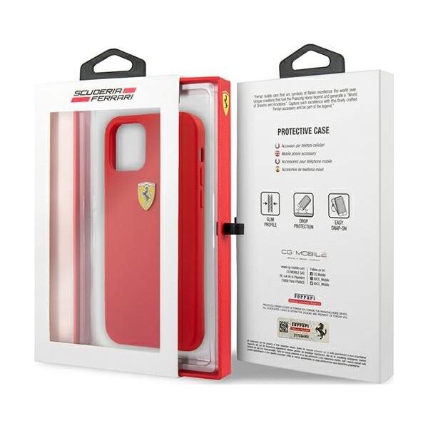 Ferrari Ferrari FESSIHCP13SRE iPhone 13 mini 5,4" czerwony/red hardcase Silicone
