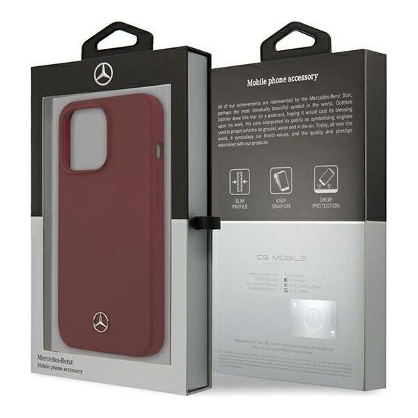 Mercedes Mercedes MEHCP13XSILRE iPhone 13 Pro Max 6,7" czerwony/red hardcase Silicone Line
