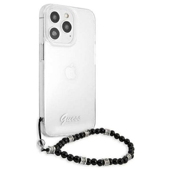Guess Guess GUHCP13LKPSBK iPhone 13 Pro / 13 6,1" Transparent hardcase Black Pearl