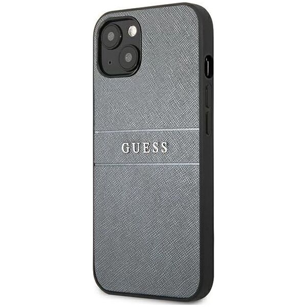 Guess Guess GUHCP13SPSASBGR iPhone 13 mini 5,4" szary/grey Saffiano Strap