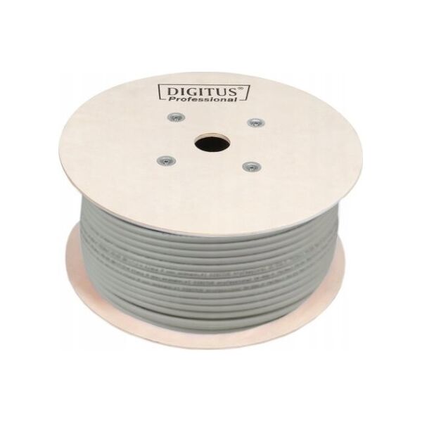 Digitus DIGITUS Coaxial cable RG-6 75 Ohm shielded foil + braid 77 percent Eca PVC 500m white reel